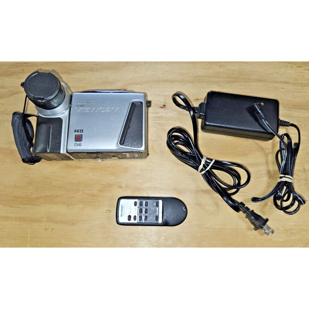 Sharp VL-H870U 8mm Video 8 Camcorder VCR Camera Viewcam w/ REMOTE TESTED cords